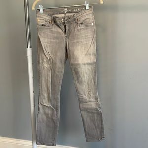 7 for all mankind grey jeans Sz 26